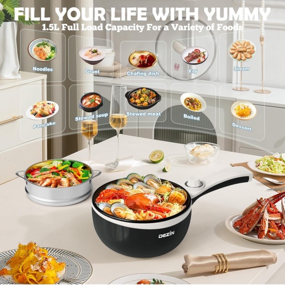 Dezin Multi-function Electric Hot Pot - Picture 1 of 9
